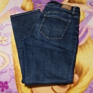 BKE Dark Blue Straight Leg Jeans